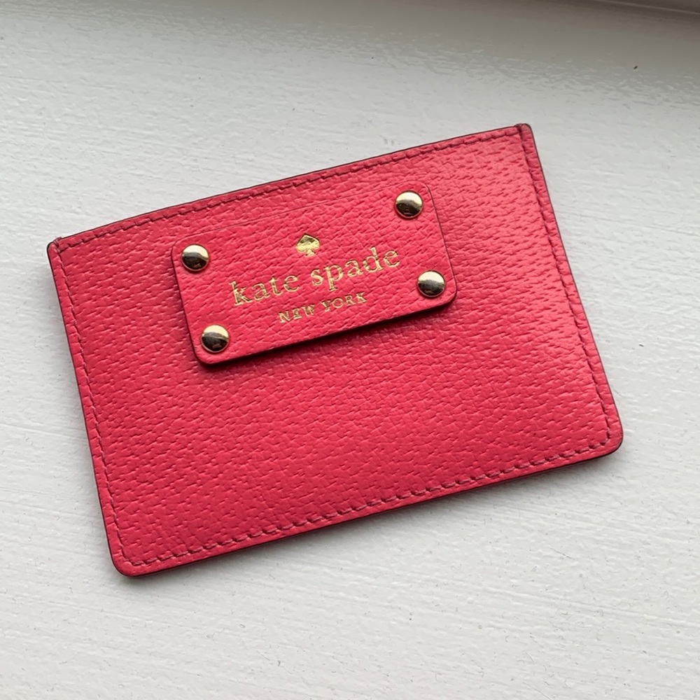 Kate Spade Hot Pink and Card Wallet EUC